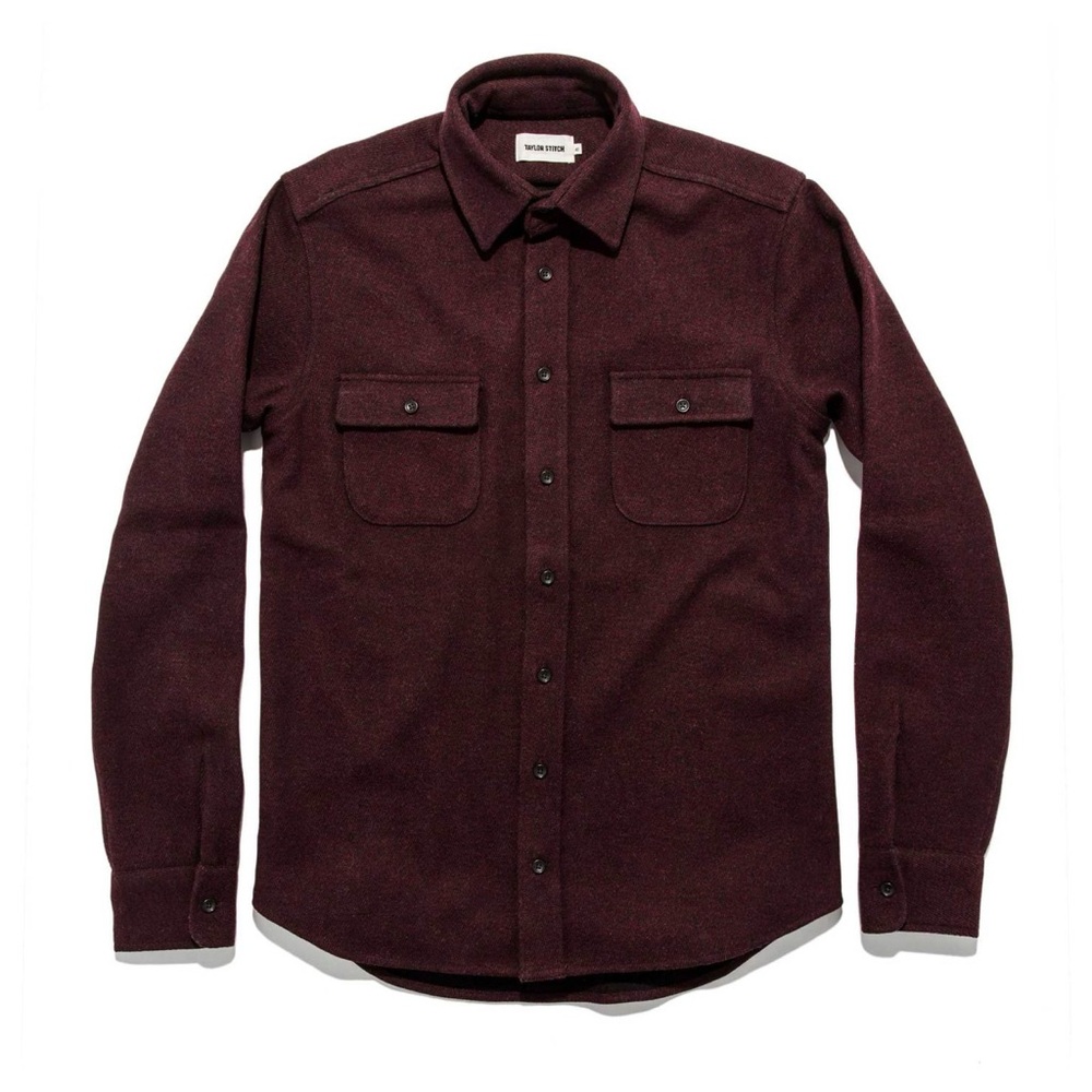 Taylor Stitch Leeward Shirt in Oxblood Size 40